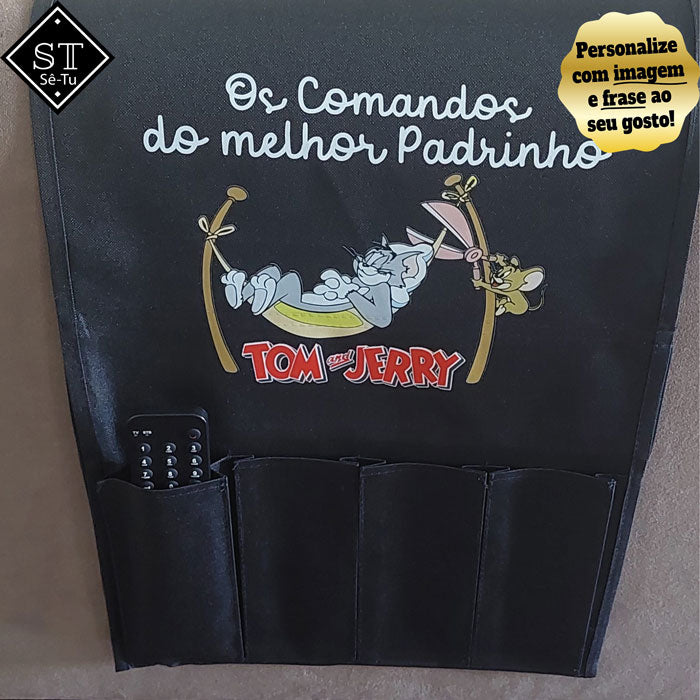 Embroidered Remote Control Holder Let's Write a Movie Together